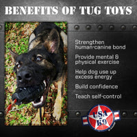 USA-K9 Magnum Grenade - Black Magnum Rubber Chew Toy for Extreme Chewers | USA Made - BIG FRENCHIES