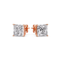 Princess-Cut Diamond Solitaire Stud Earrings (1 - 10ct | GIA & IGI Certified)