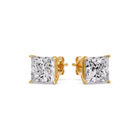 Princess-Cut Diamond Solitaire Stud Earrings (1 - 10ct | GIA & IGI Certified)
