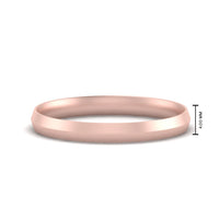 4 mm Comfort Fit Knife Edge Mens Band