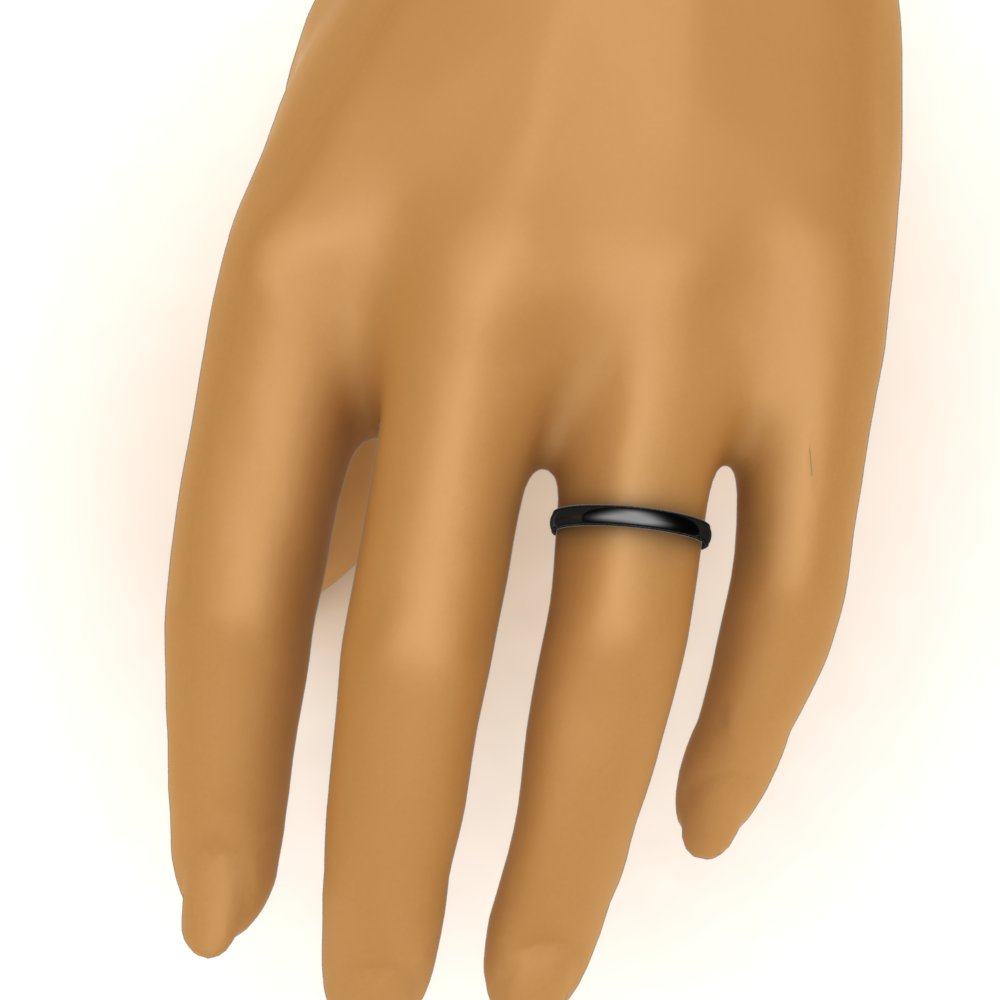 4 mm Comfort Fit Wedding Band Milgrain Edge
