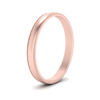 Milgrain Matte Finish Mens Band