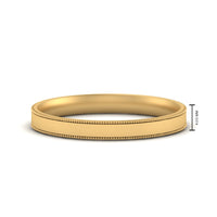 4 mm Stepped Edge Comfort Fit Flat Mens Band