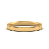 4 mm Stepped Edge Comfort Fit Flat Mens Band
