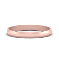 Wedding Band Beveled Edge Matte
