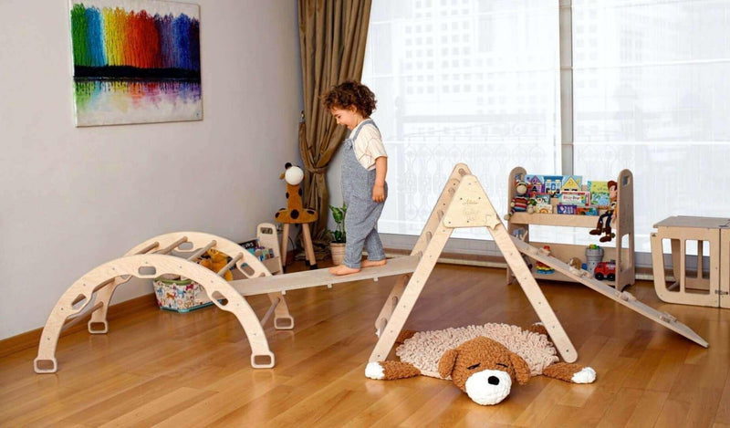 5 Pieces Climbing Set - Climbing Triangle / Arch Rocker, XL Pillow, and 2 Ramps - BIG FRENCHIES
