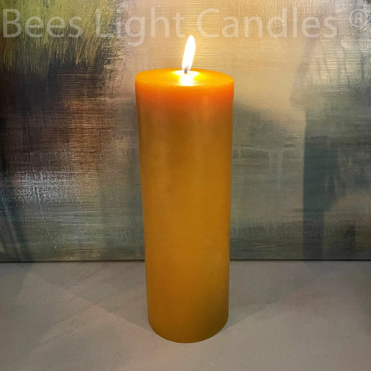 4" x 11" Beeswax Pillar Candles - BIG FRENCHIES