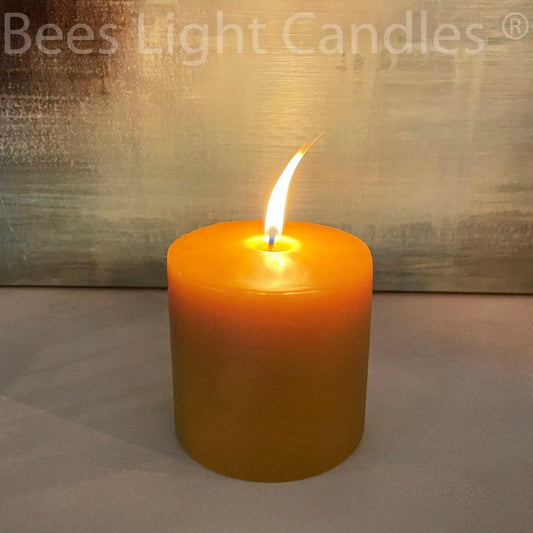 4" x 4" Beeswax Pillar Candles - BIG FRENCHIES