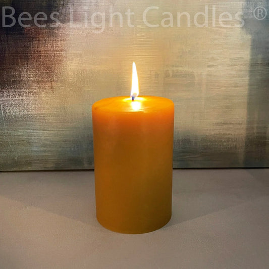 4" x 6" Beeswax Pillar Candles - BIG FRENCHIES