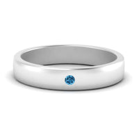 Round Diamond Classic Mens Band