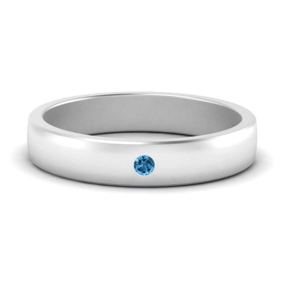 Round Diamond Classic Mens Band