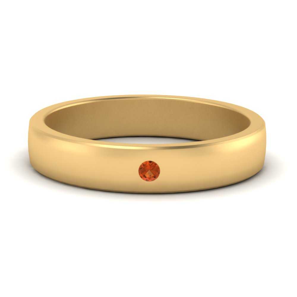 Round Diamond Classic Mens Band