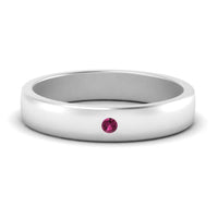 Round Diamond Classic Mens Band
