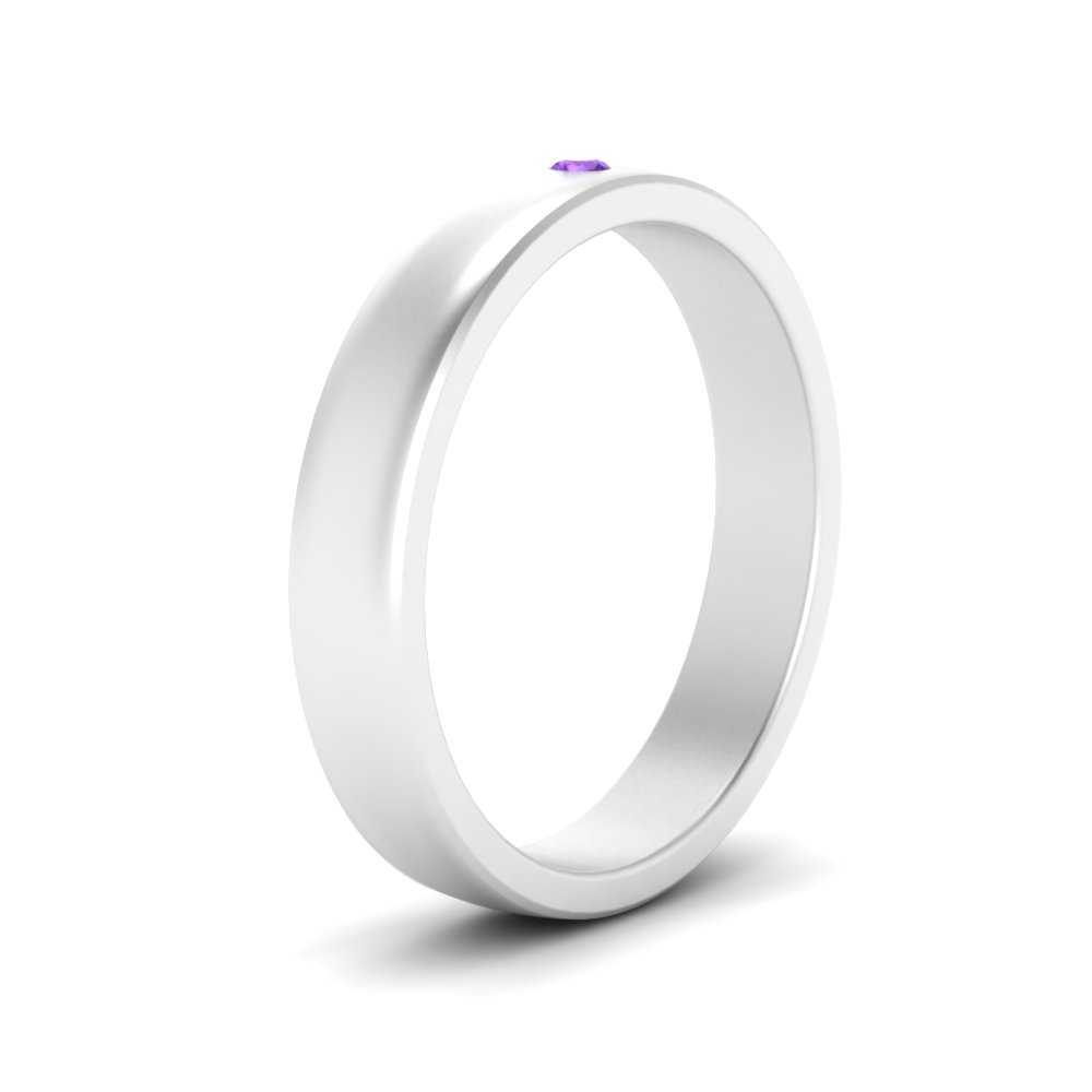Round Diamond Classic Mens Band