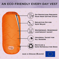 Sustainable Eco-Friendly Dog Jacket / Vest - Made in Ukraine - BIG FRENCHIES