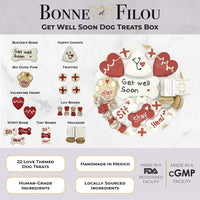 Get Well Soon Themed Dog Treats Gift Box - BIG FRENCHIES