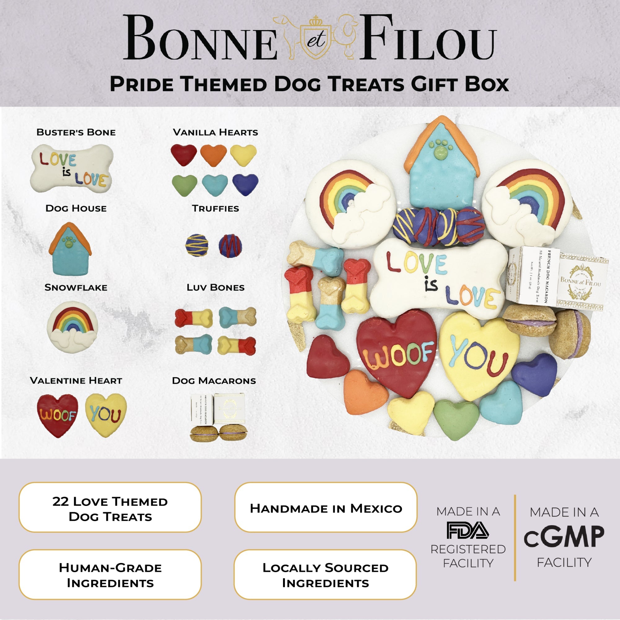Pride Themed Dog Treats Gift Box - BIG FRENCHIES