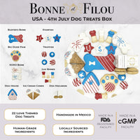 USA Themed Dog Treats Gift Box - BIG FRENCHIES