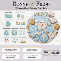 Winter Themed Dog Treats Gift Box - BIG FRENCHIES