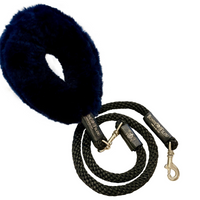 Bundle Shearling Fur Grip + Rope Leash for Dogs - BIG FRENCHIES