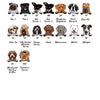 Custom & Personalized Dog Breeds Baby Onesie Gift for Baby Shower, Pregnancy Announcement, Newborn Gift, New Sibling