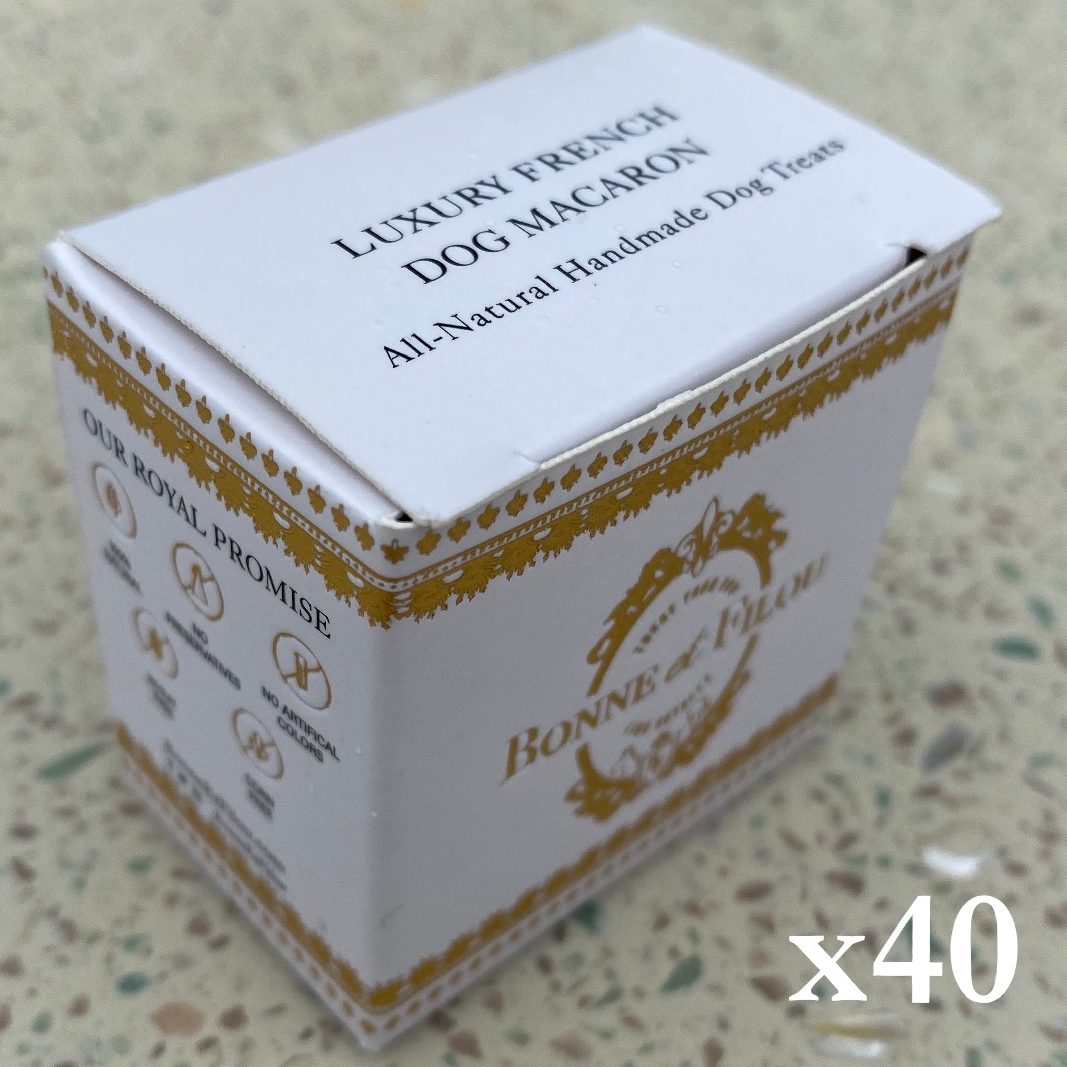 40 Count Dog Macaron Treats Gift Box - BIG FRENCHIES