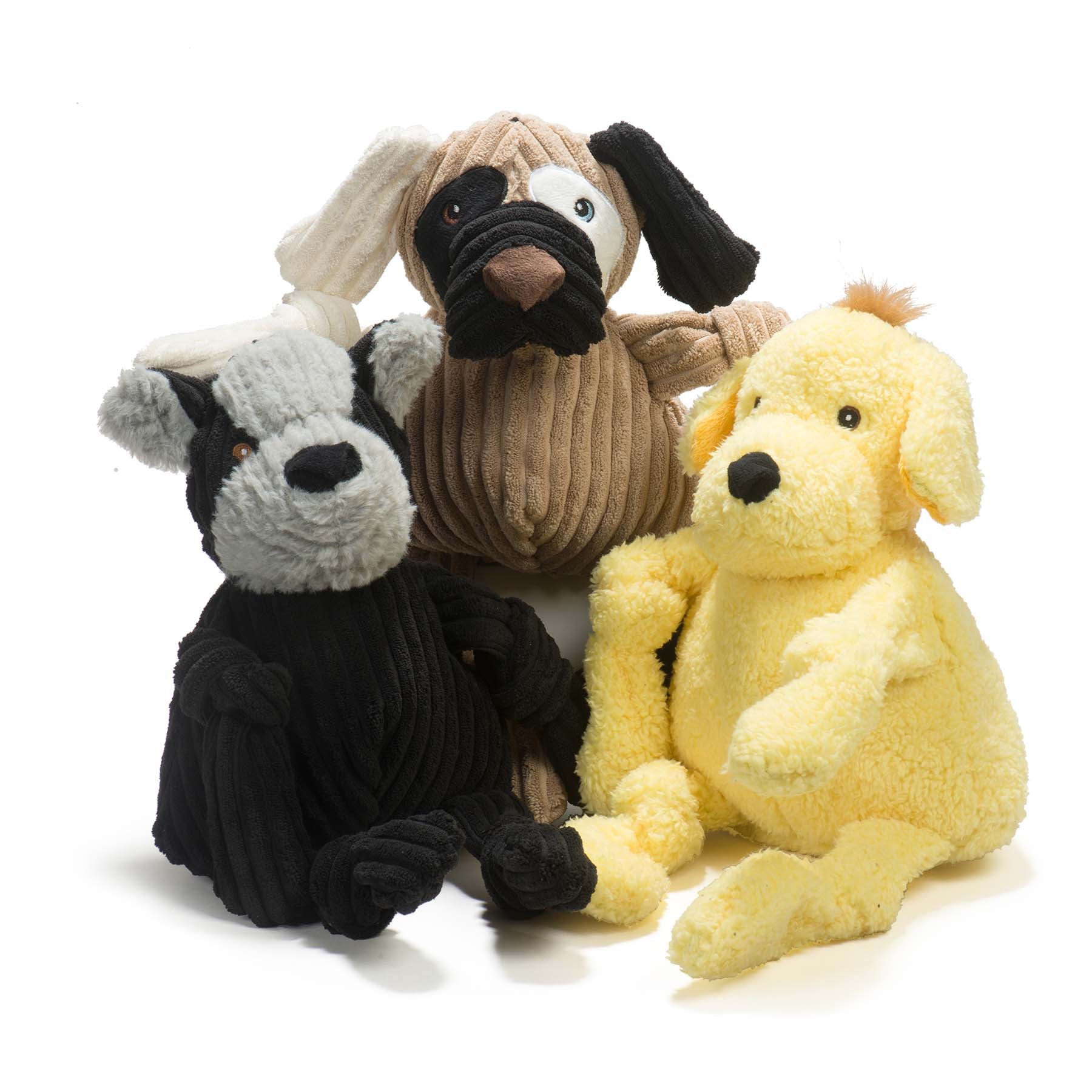Patches HuggleMutt™ Knottie® Plush Dog Toy, Large - BIG FRENCHIES