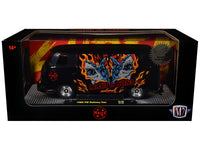 1960 Volkswagen Delivery Van "Maui & Sons" Black with Graphics Limited Edition to 4050 pieces Worldwide 1/24 Diecast Model Car by M2 Machines