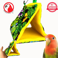 1689 Small Bonka Happy Hut Fabric Soft Colorful Parrotlet Budgie Cockatiel Parakeet - BIG FRENCHIES