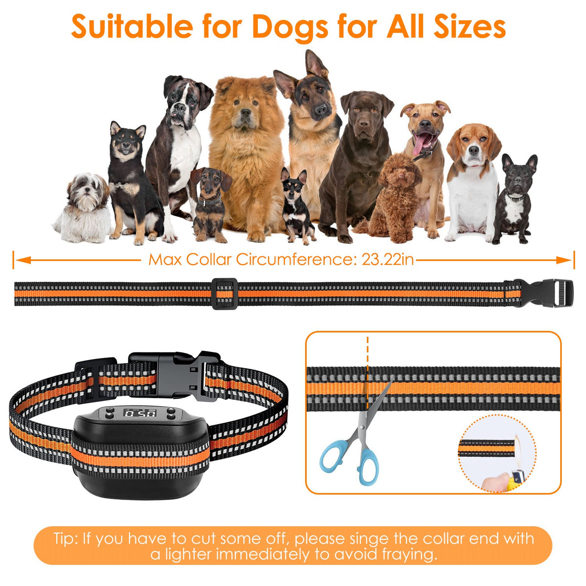 2 In 1 Dog GPS Fence Tracker Wireless GPS Dog Fence GPS Dog Collar With 32-2887FT Radius IPX6 Waterproof For Small Mediu