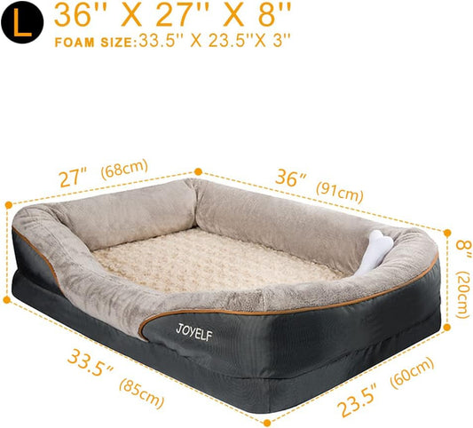 Large Memory Foam Dog Bed - BIG FRENCHIES