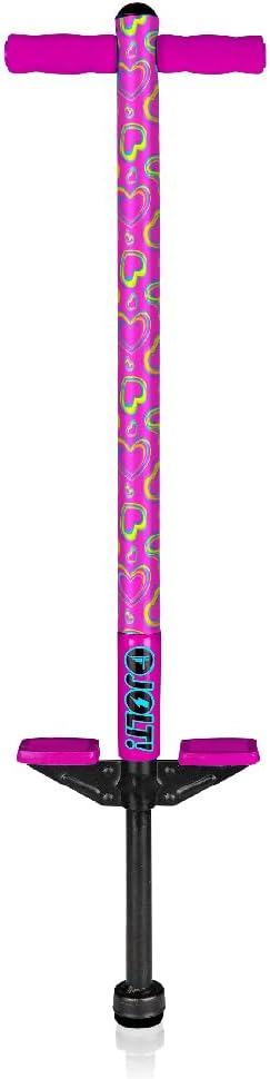 Flybar Jolt Pogo Stick for Kids - Pink Hearts