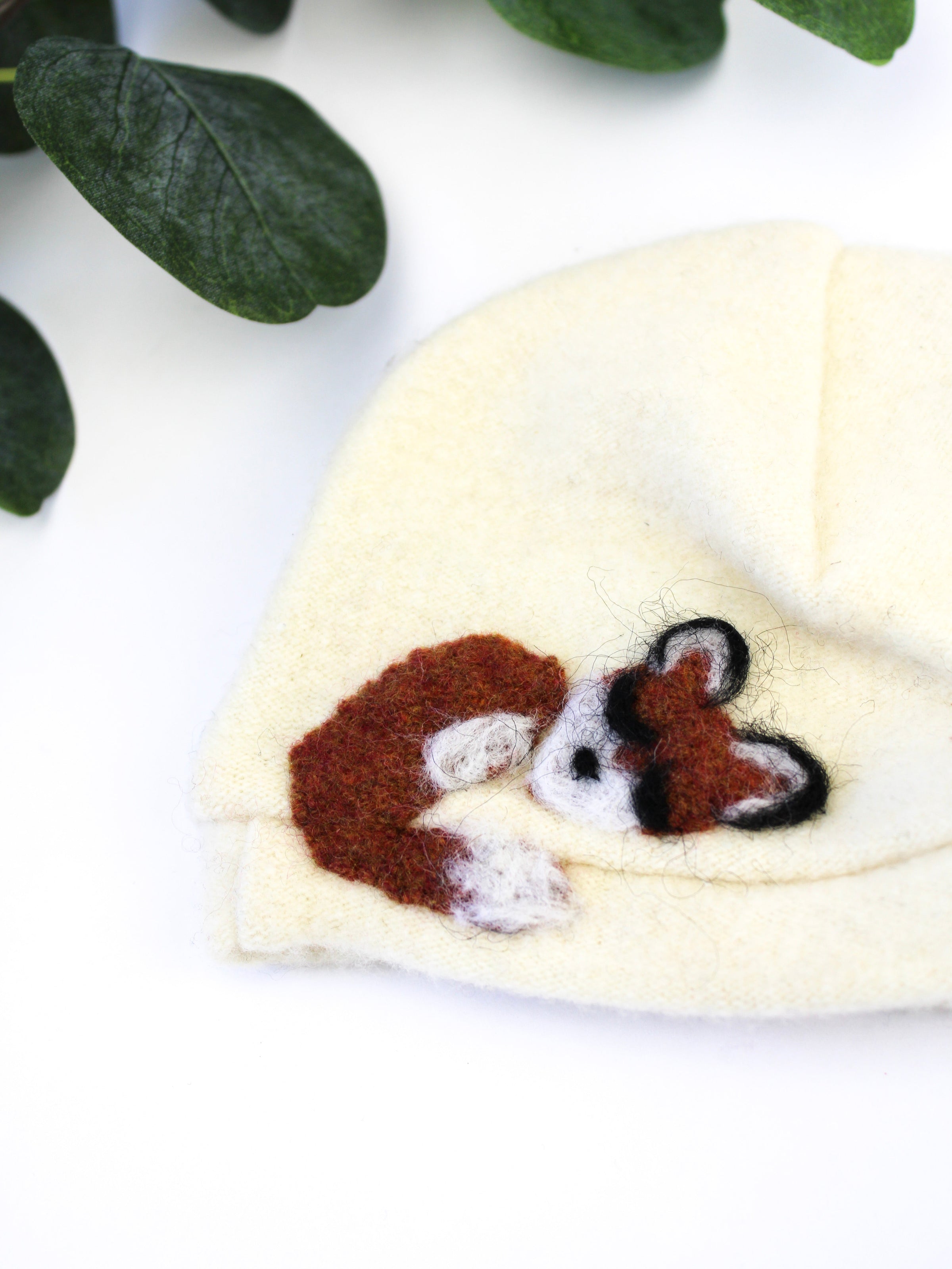 Sleeping Fox Cashmere Hat - Newborn - BIG FRENCHIES