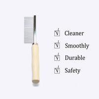 Wooden Handle Grooming Comb for Dogs Cats Pet – Essentials for Cats - Pet Comb - image 3