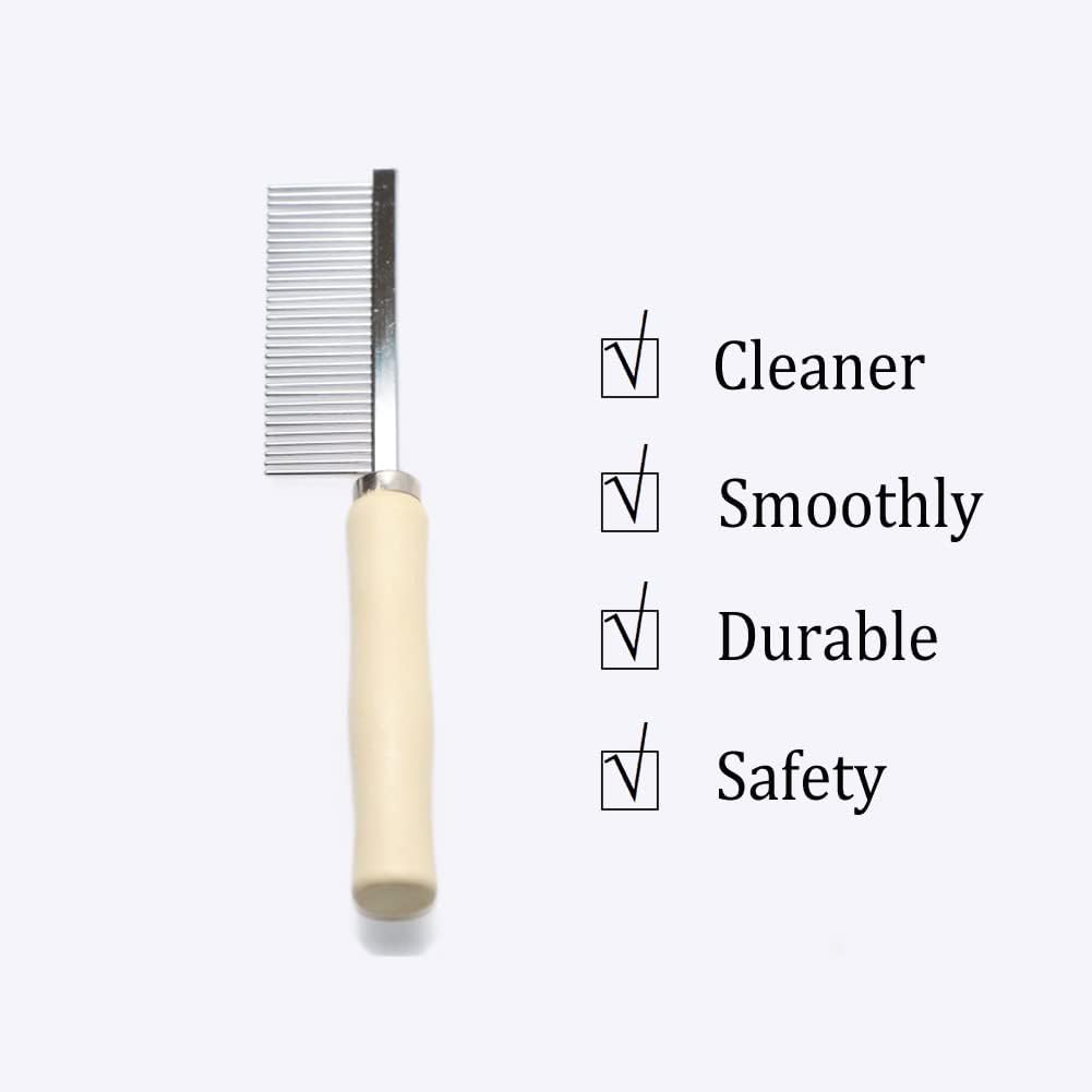 Wooden Handle Grooming Comb for Dogs Cats Pet – Essentials for Cats - Pet Comb - image 3
