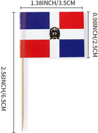 mflagperft 100-pack American flag toothpicks with double-sided paper USA flags on wooden picks - view 14