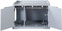 unipaws Cat Litter Box Enclosure Furniture, Cat Washroom, Hidden Litter Box Cover, Cabinet for Large Cat, Dog Proof Cat Litter Boxes, Hideaway Litter Box, Cat House, Grey