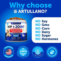 Hip and Joint Supplement for Dogs Glucosamine Joint Pain Relief Chews