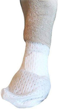 Medimitt Paw Bandages for Dogs, Cats and Pets – Stretchy Medical Booties, First Aid for Paws – Non Slip, Non Adhesive, Breathable, Disposable, Washable, Adjustable Strap, 12 Pack (Large)