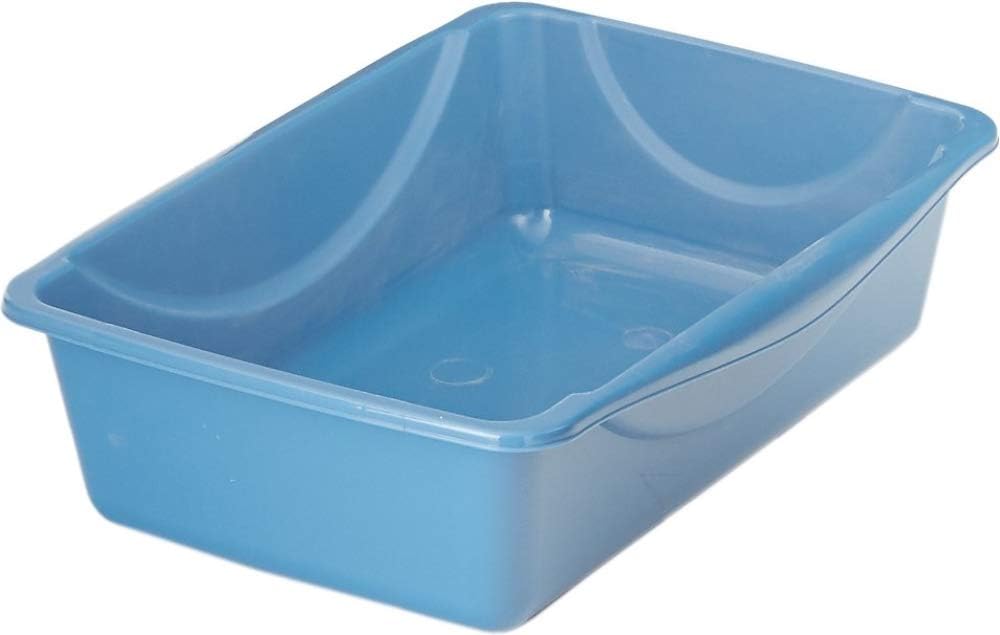 Petmate Basic Open Plastic Cat Litter Pan, Gray - Blue Mesa/ Mouse Gray / Small (Pack of 12) - image 3
