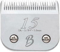 Detachable A Series 15 Blade Dog Grooming Cut Length 3/64" - 1.0mm Japanese Carbonized Steel Blades 15 Clipper Blades and Dog Clipper Blades 15 Compatible A5 Series Clipper for Dogs(15)