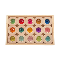 15 Pcs Bitcoin Pastel/Macaron Window Blocks Set with Storage Tray