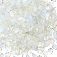 YATOJUZI Opal 1LB Aquarium Gravel Rocks Bulk Wholesale Tumbled Crystals Stones Chips Crushed Reiki Energy Balancing Gemstones for Planters Vase Filler Fountain Fish Tank Potted Decor