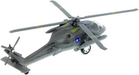 Playmaker Toys 10 inch die cast U.S. Army UH-60 Black Hawk helicopter toy in olive drab - view 4