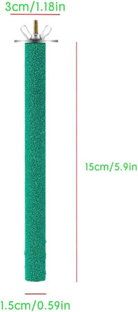 10 Pcs Parrot Perch Stand Bird Perch Stand Toy Colorful Paw Grinding - 15CM - image 2