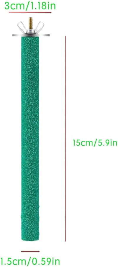 10 Pcs Parrot Perch Stand Bird Perch Stand Toy Colorful Paw Grinding - 15CM - image 2