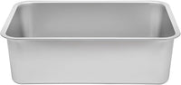 Kichwit Stainless Steel Cat Litter Box with High Sides Easy to Clean, Smooth Surface, Rust Resistant, 19.8" x 13.8" x 10" (with Lid)