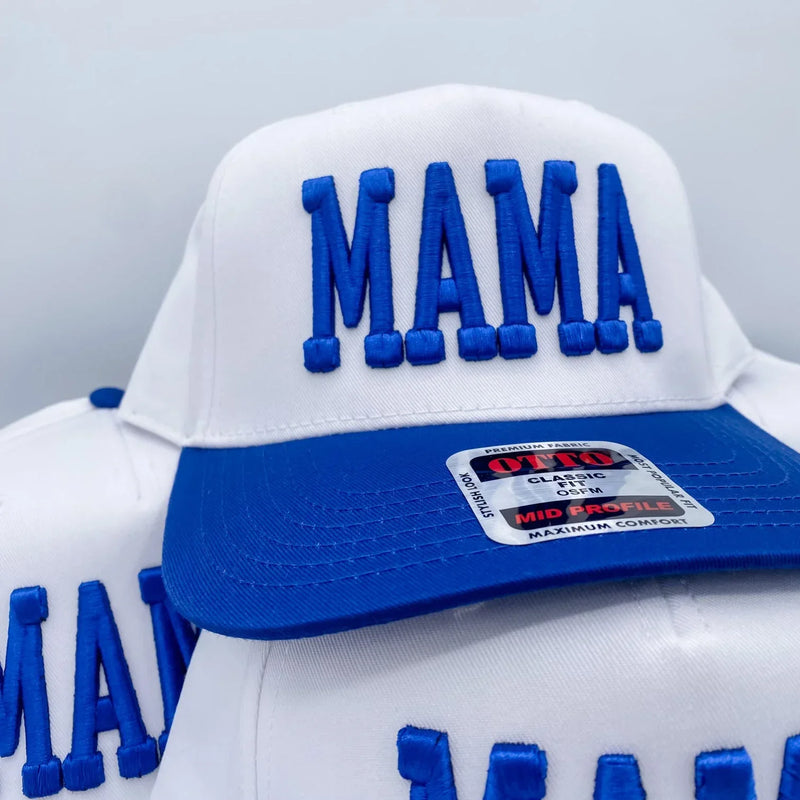Mama Puff Blue + White - Trucker Hat - BIG FRENCHIES