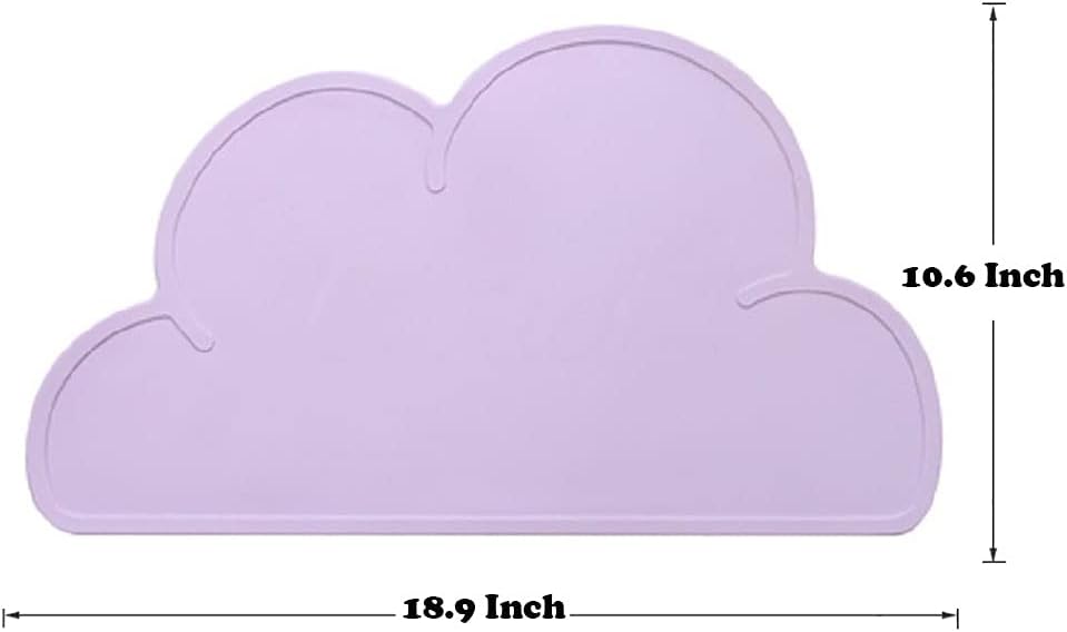 Love Dream Silicone Pet Feeding Food Mat Dog Cat Placemat with Raised - Purple - image 2