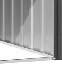 vidaXL Large Anthracite Dog House Galvanized Steel Outdoor Kennel for Breeds 45.9 X 60.2 32.1 in Perfect Pet Shelter Houses Puppy of Supply Shed